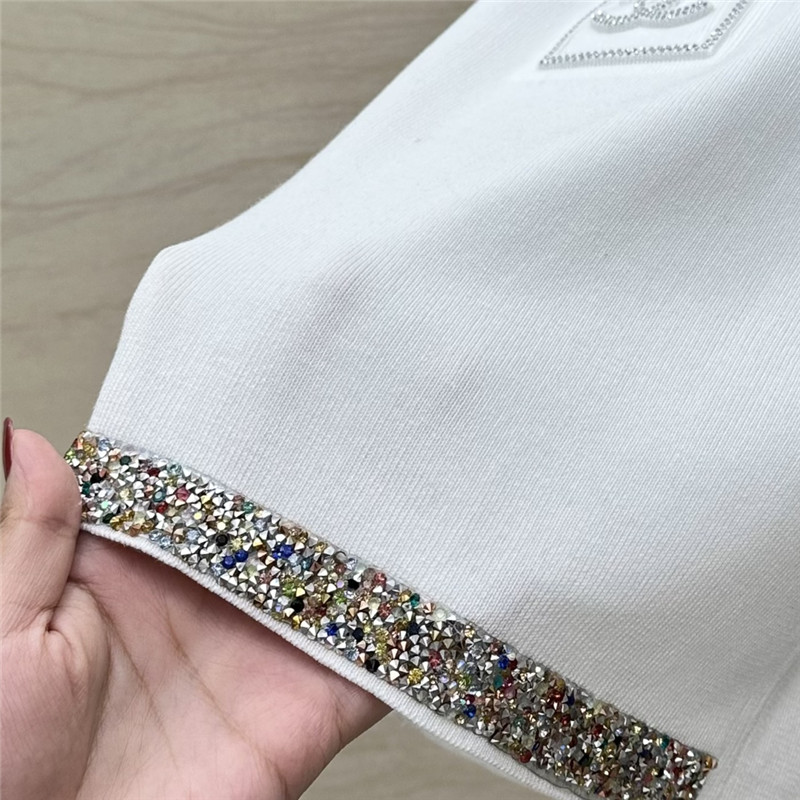 ch**el hot D1am0nd hem knitted vest top replica clothing