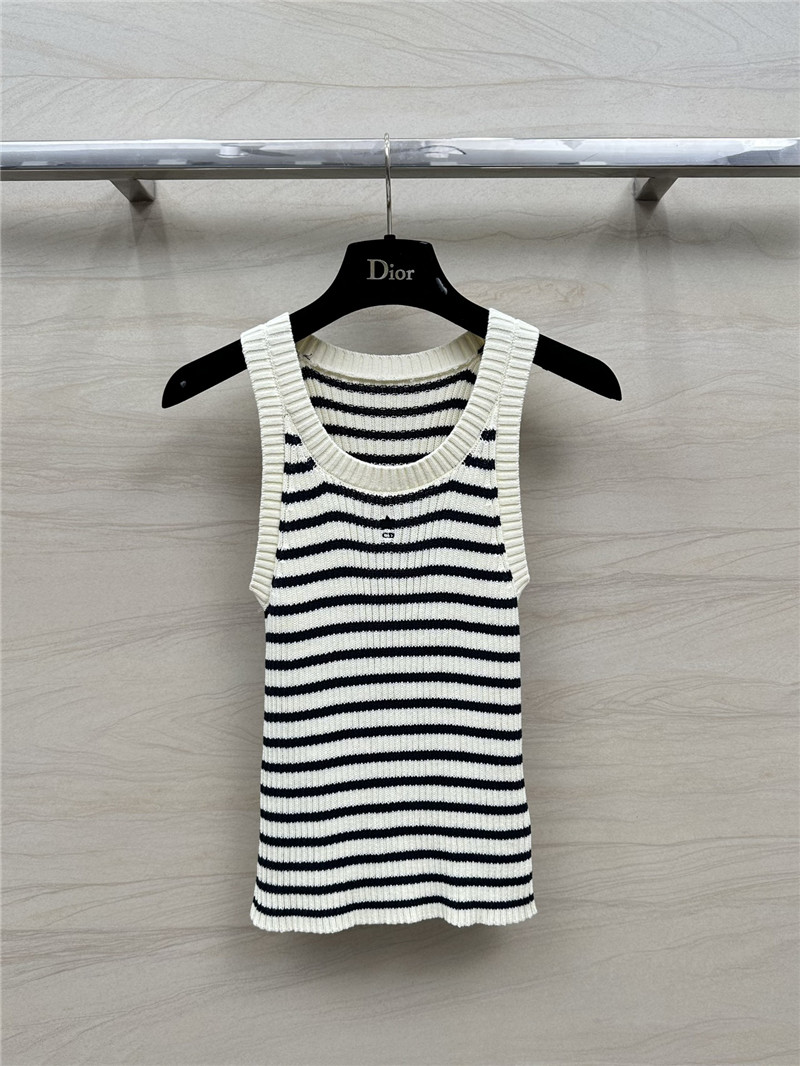 dior crew neck knitted vest cheap replica designer clothes