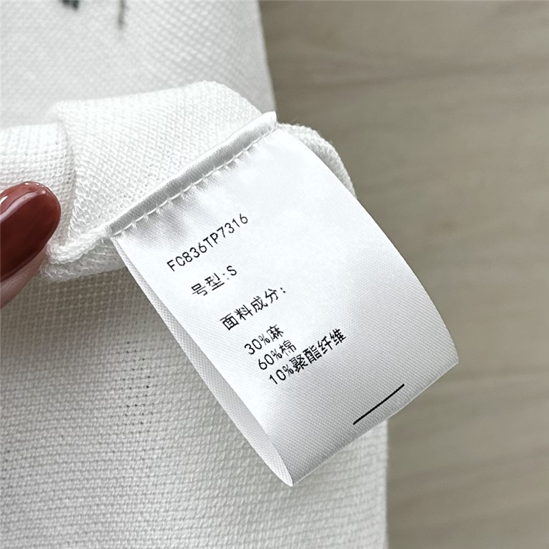 Ch**el intarsia embroidery polo dress replica clothing