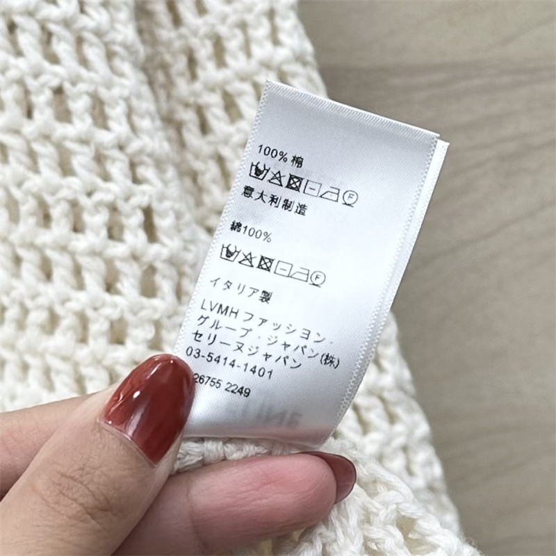 Celine Hollow Crochet Knitted Top