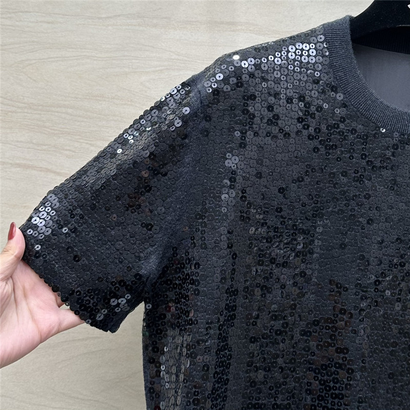 BC sequined silk wool top replica clothing sites
