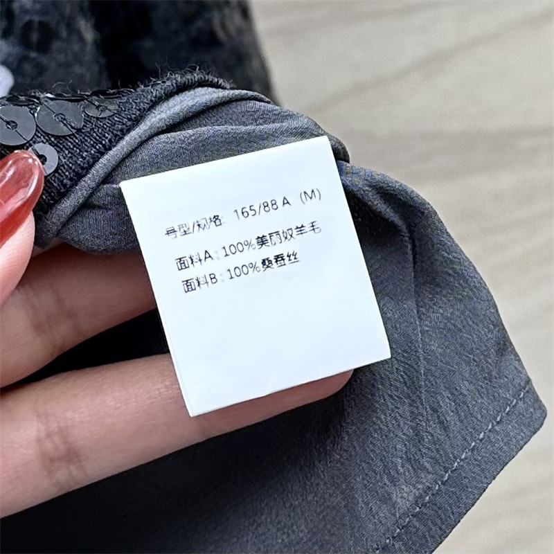 BC sequined silk wool polo top replica d&g clothing