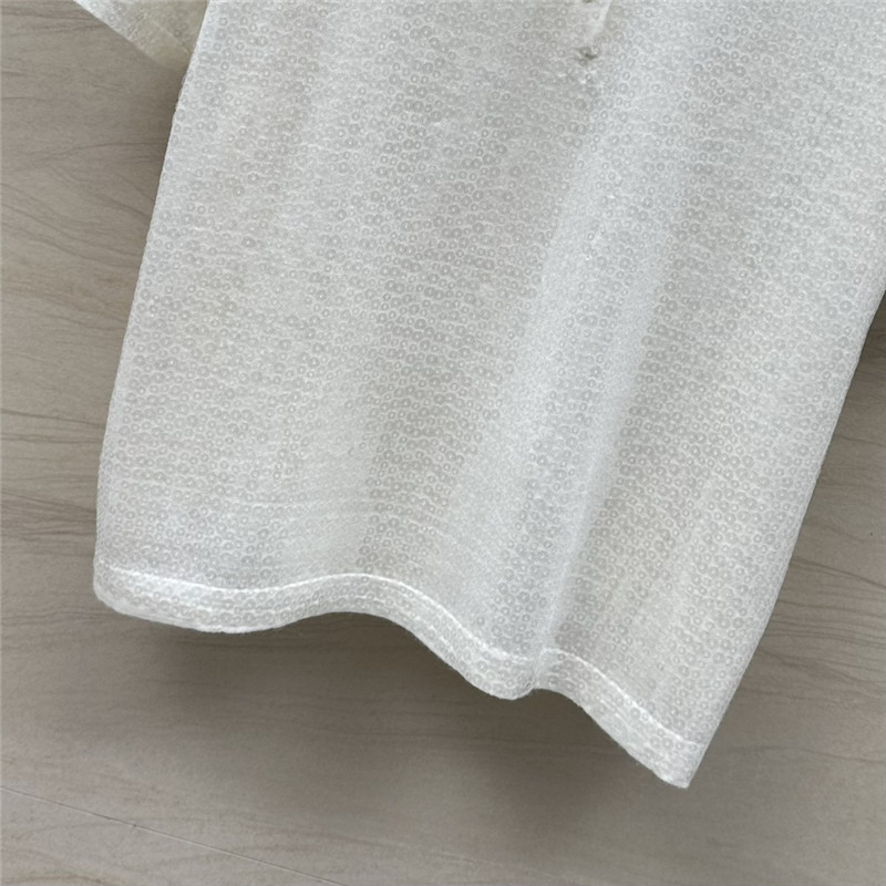 BC sequined silk wool polo top replica d&g clothing