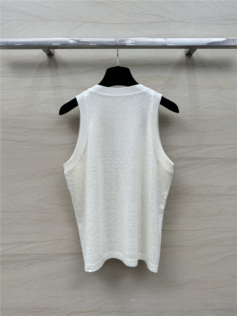 BC sequined silk vest top replica designer clothes