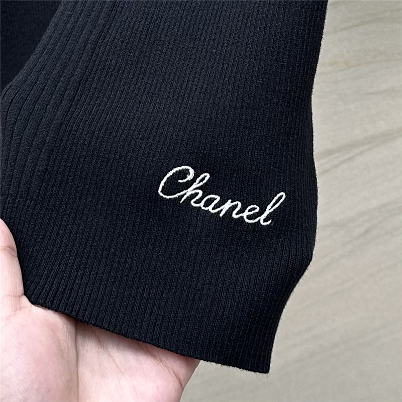 Ch**el knitted short-sleeved top replica d&g clothing