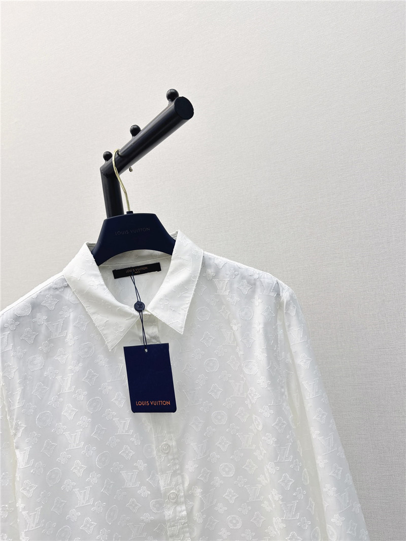 louis vuitton LV loose shirt + umbrella skirt suit replica clothes