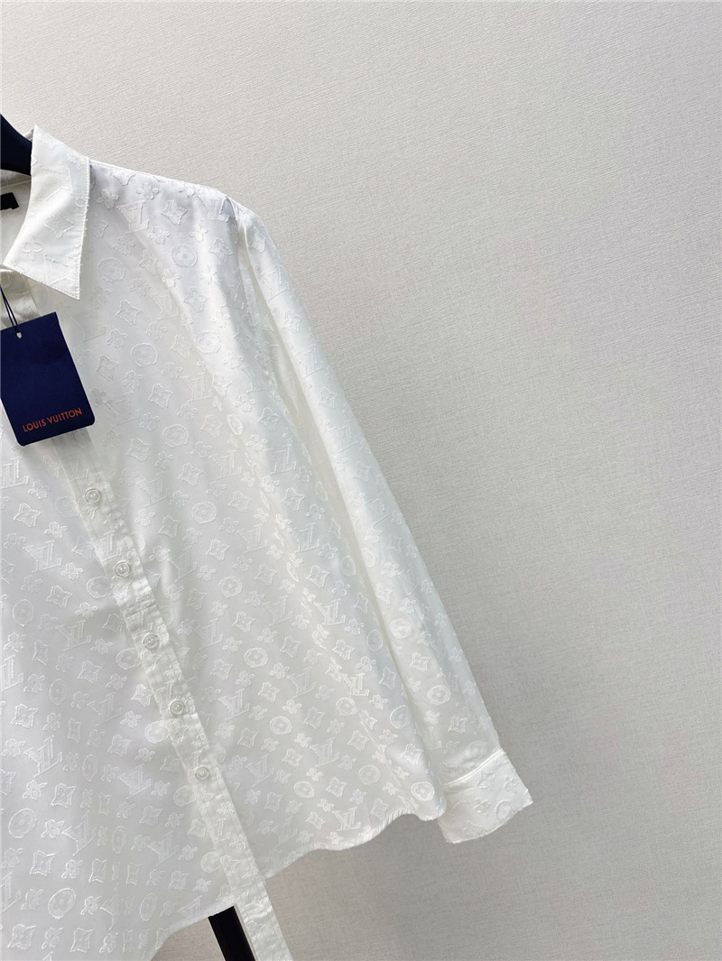 louis vuitton LV loose shirt + umbrella skirt suit replica clothes