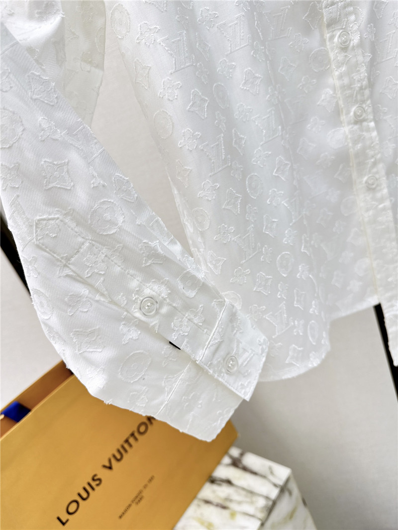 louis vuitton LV loose shirt + umbrella skirt suit replica clothes