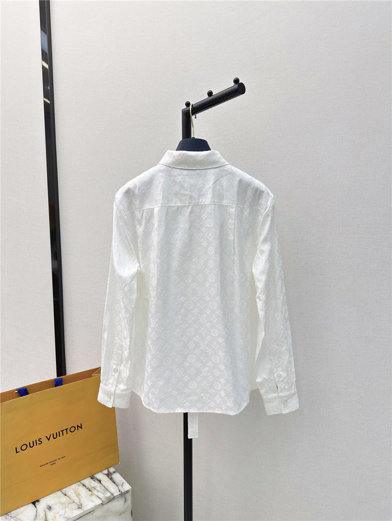 louis vuitton LV loose shirt + umbrella skirt suit replica clothes