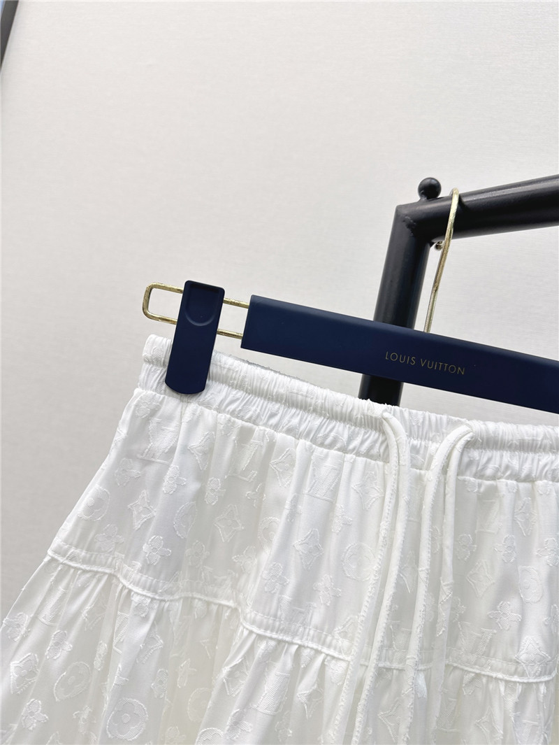 louis vuitton LV loose shirt + umbrella skirt suit replica clothes