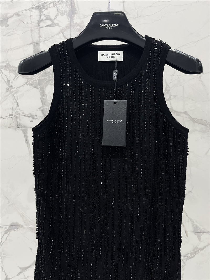 Y51 sleeveless knitted dress replica designer clothes