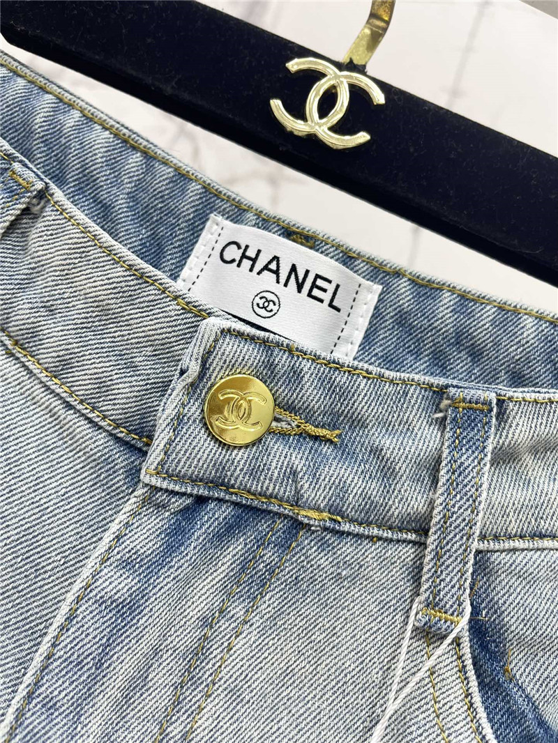 Ch**el heavy denim shorts replica d&g clothing