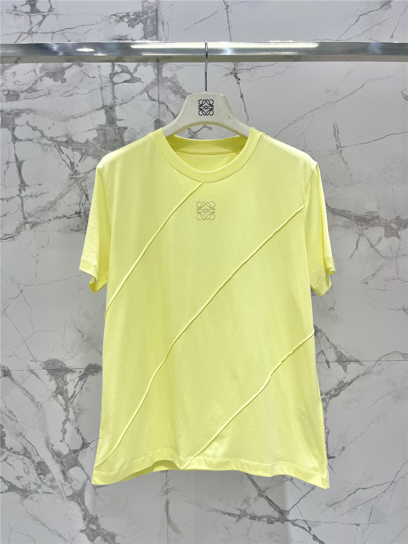 Loewe new tencel round neck short sleeve replica designer clothes