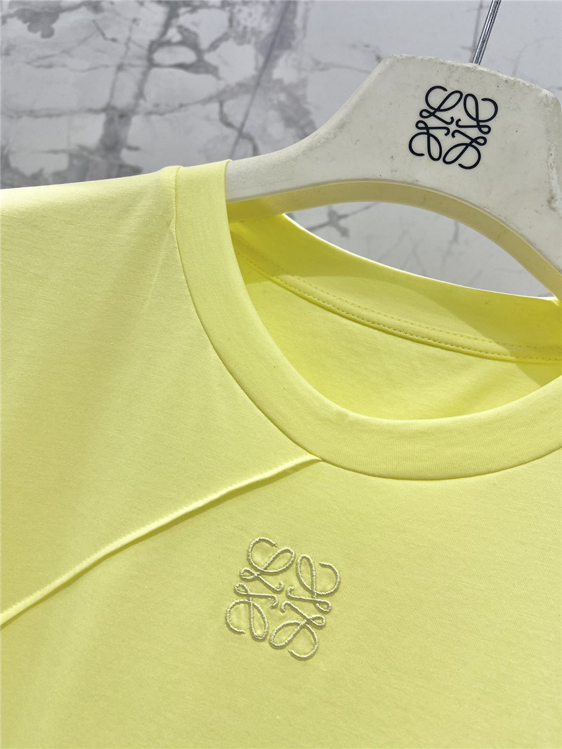 L0ew* new tencel round neck short sleeve replica designer clothes