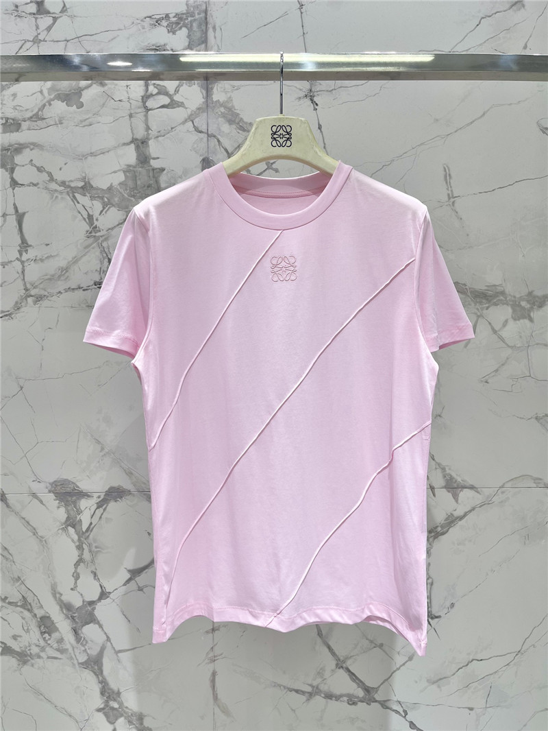 Loewe new tencel round neck short sleeve replica designer clothes