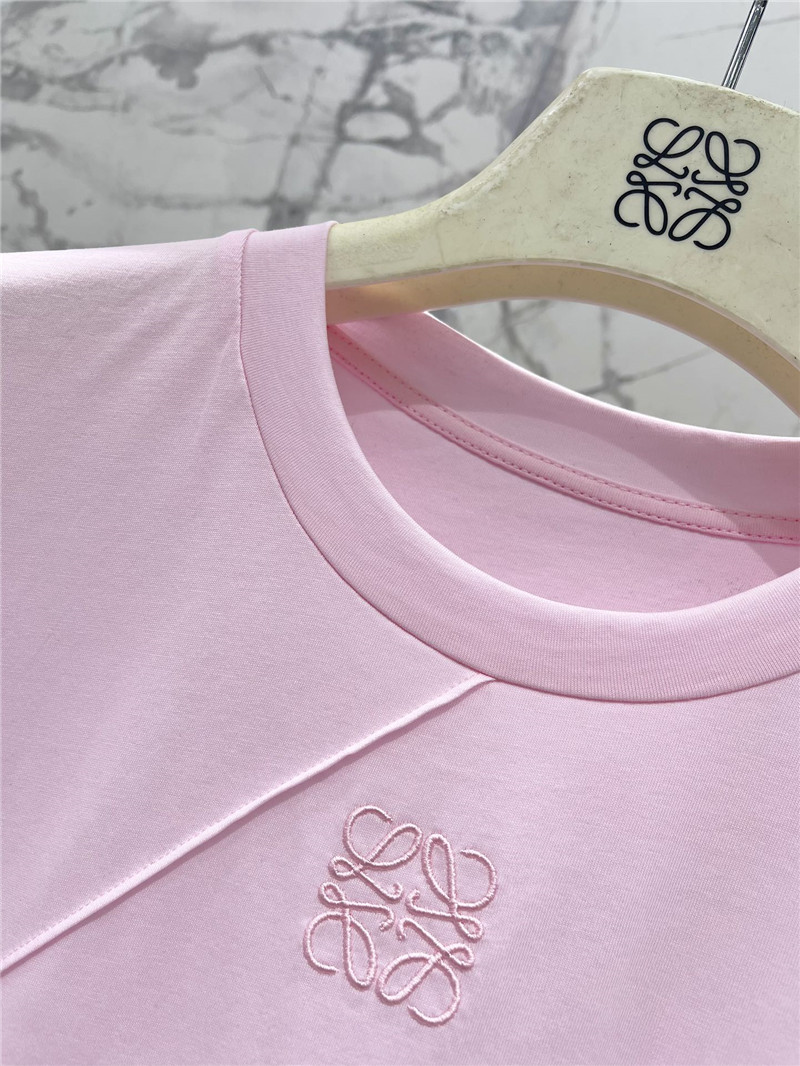 L0ew* new tencel round neck short sleeve replica designer clothes