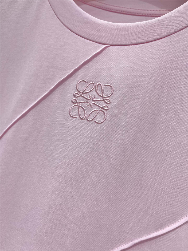 L0ew* new tencel round neck short sleeve replica designer clothes