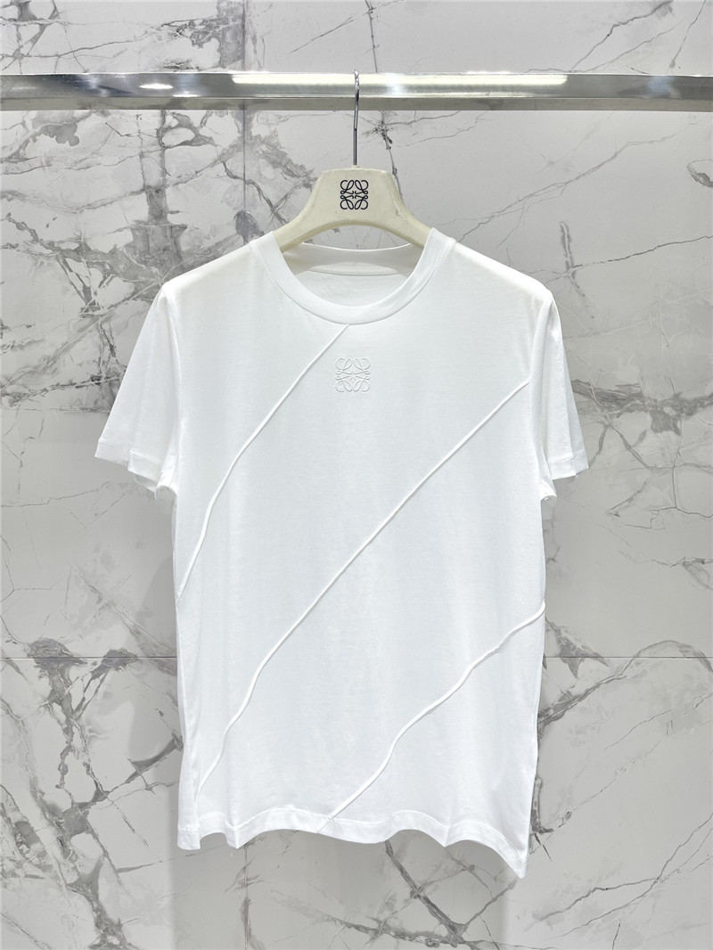 Loewe new tencel round neck short sleeve replica designer clothes