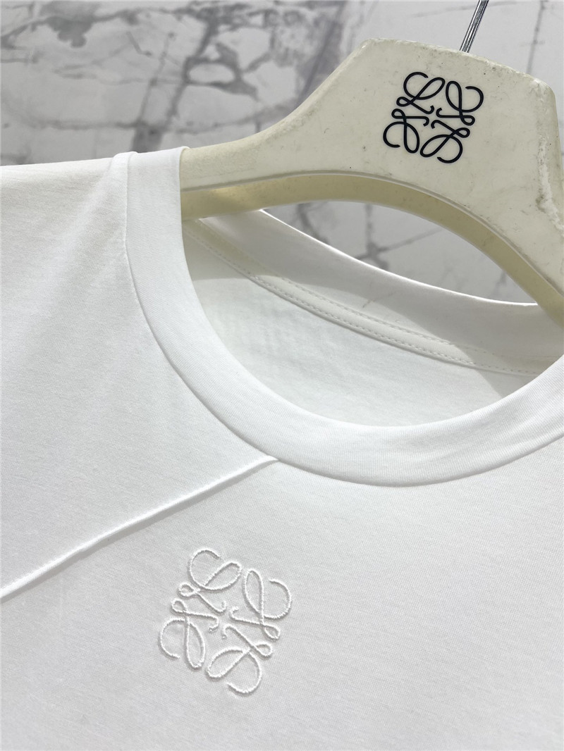 Loewe new tencel round neck short sleeve replica designer clothes