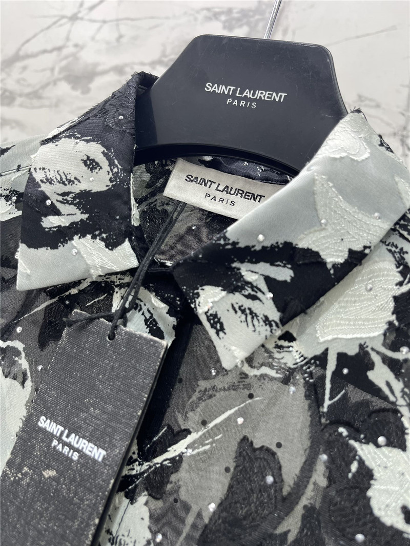 Y51 jacquard rhinestone shirt replica d&g clothing