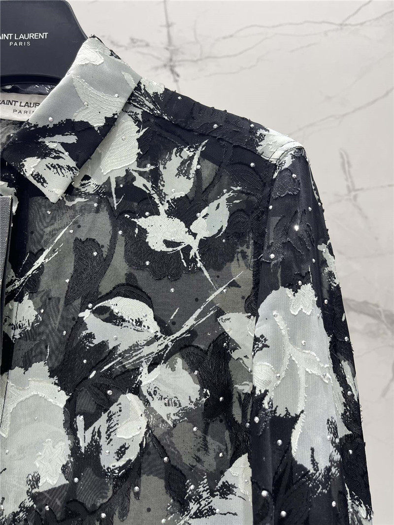 Y51 jacquard rhinestone shirt replica d&g clothing