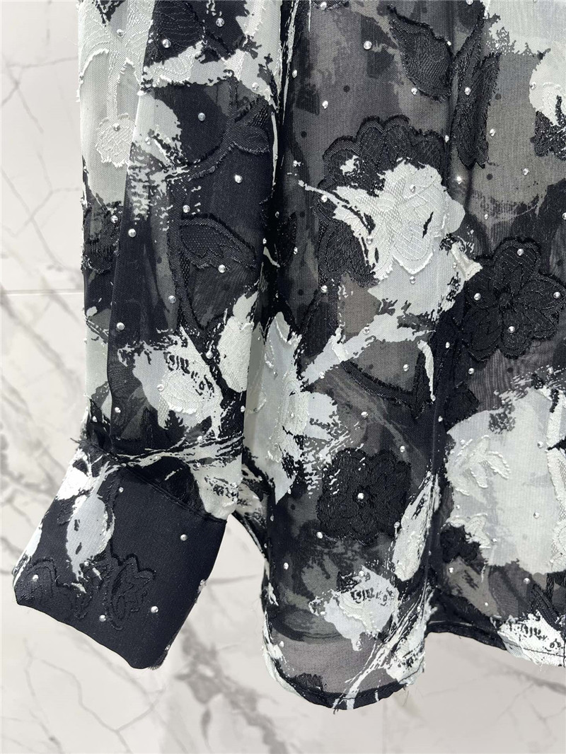 Y51 jacquard rhinestone shirt replica d&g clothing