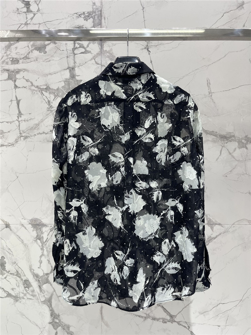 Y51 jacquard rhinestone shirt replica d&g clothing