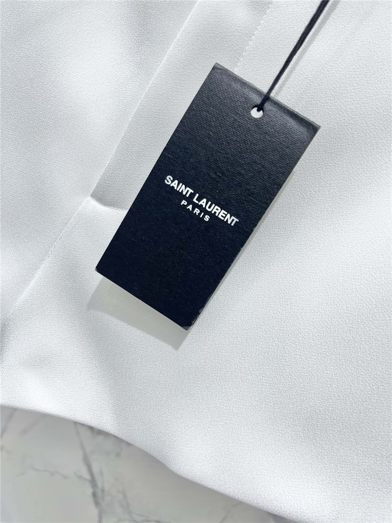 y51 acetate satin D1am0nd button shorts replica clothing