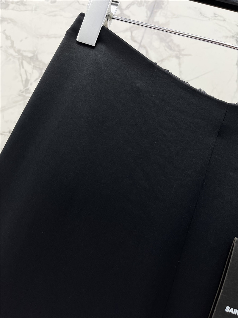 YSL real acetate wide-leg pants replica designer clothes