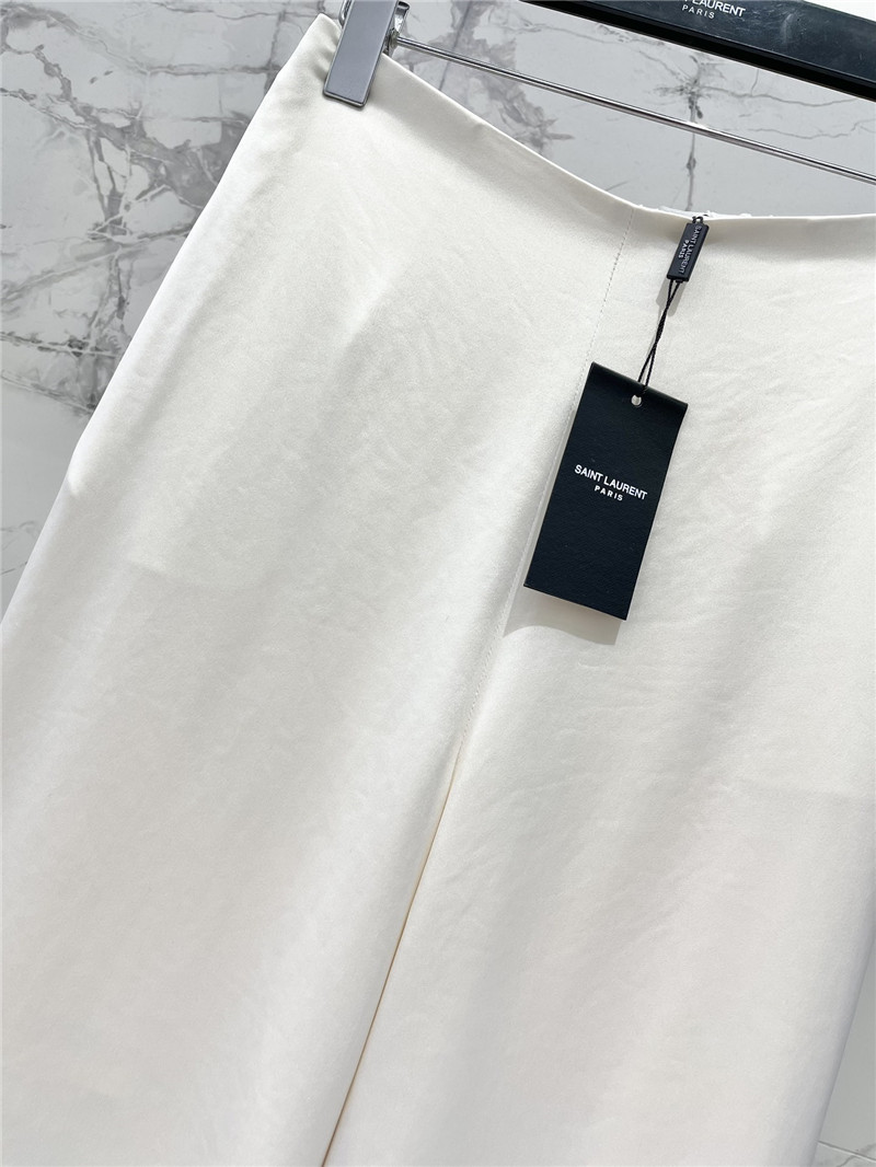 YSL real acetate wide-leg pants replica designer clothes