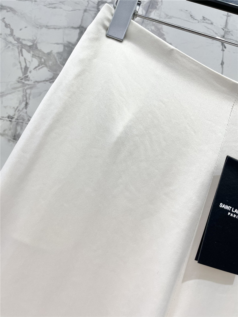 YSL real acetate wide-leg pants replica designer clothes