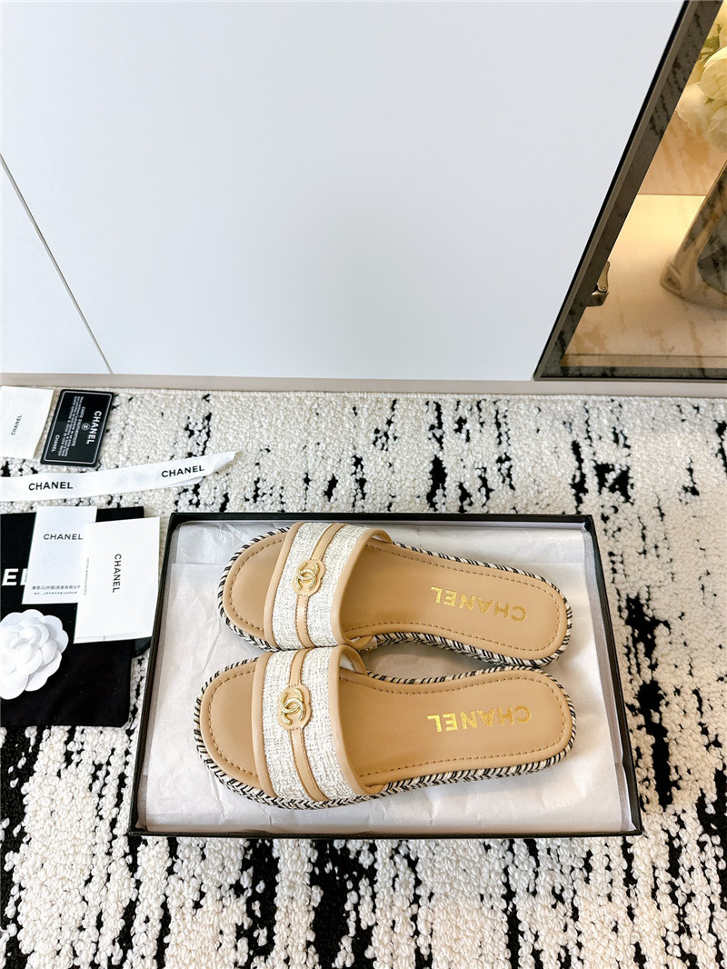 Chanel Velcro lazy slippers margiela replica shoes