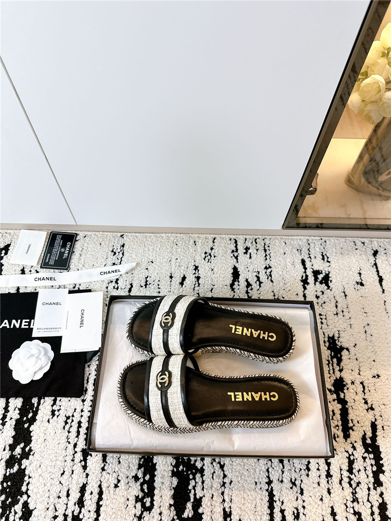 Chanel Velcro lazy slippers margiela replica shoes