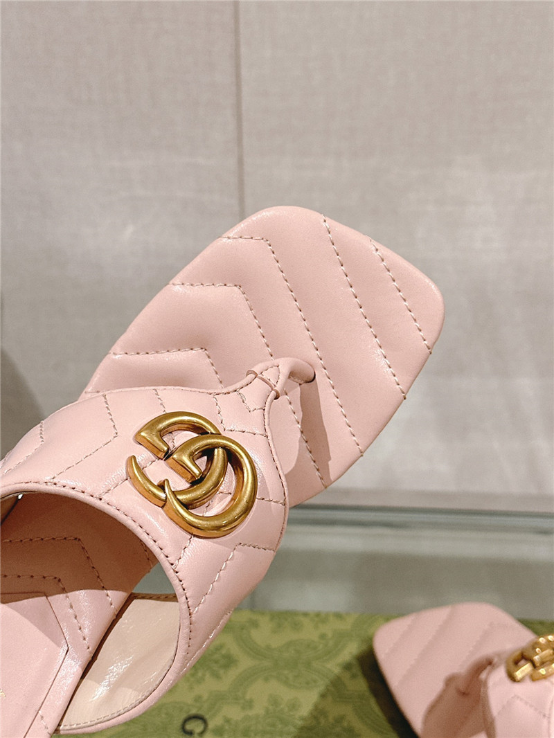 Gvc*1 gg 55mm matelassé mules beige