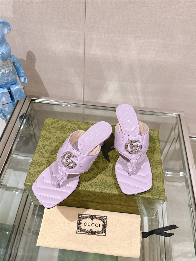 Gvc*1 gg 55mm matelassé mules purple