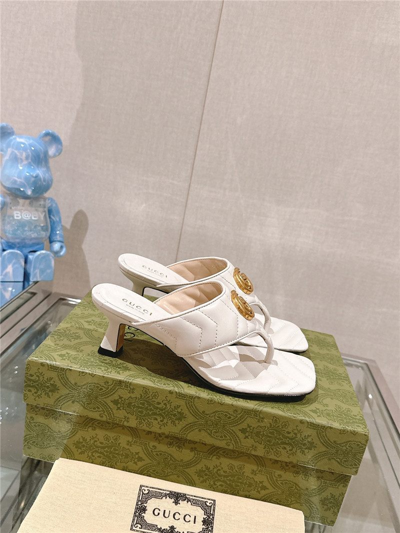 Gucci GG 55mm Matelassé Mules