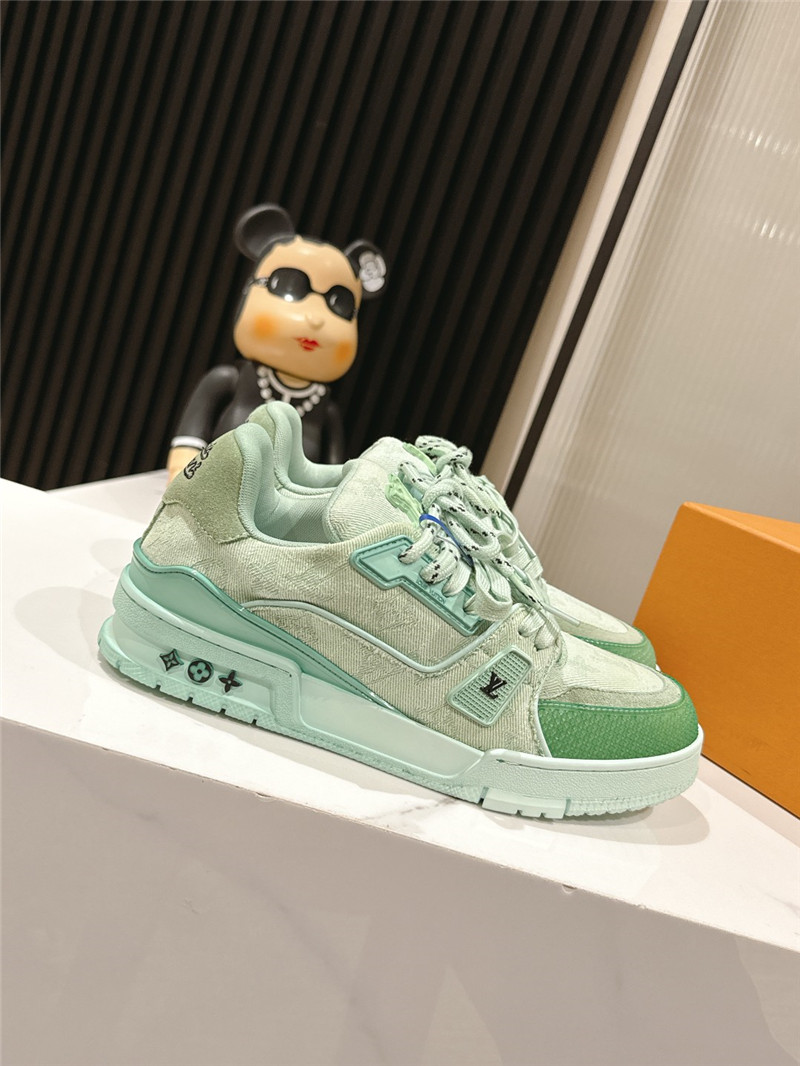 Louis Vuitton LV Trainer Sneakers Green for Women