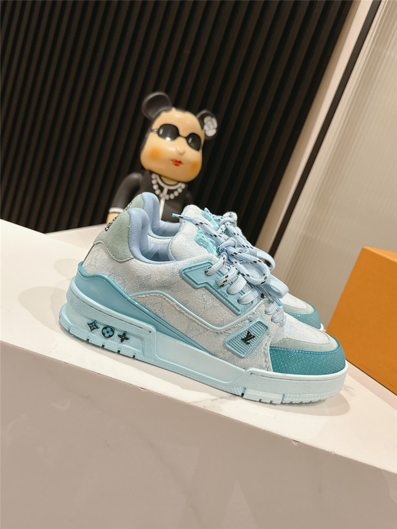 Louis Vuitton LV Trainer Sneakers Blue for Women