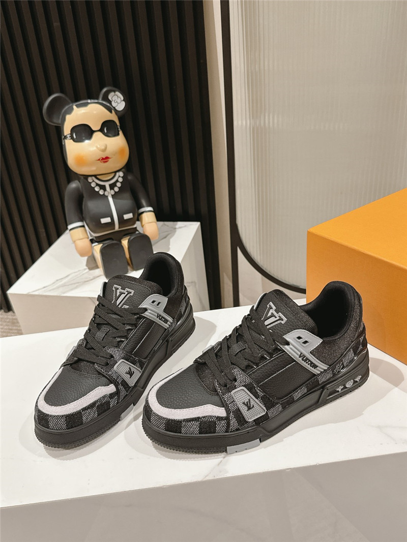 Louis Vuitton LV Trainer Sneakers in Black Denim
