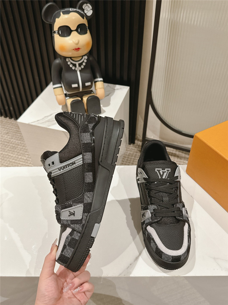 Louis Vuitton LV Trainer Sneakers in Black Denim