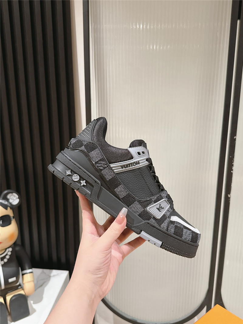 Louis Vuitton LV Trainer Sneakers in Black Denim