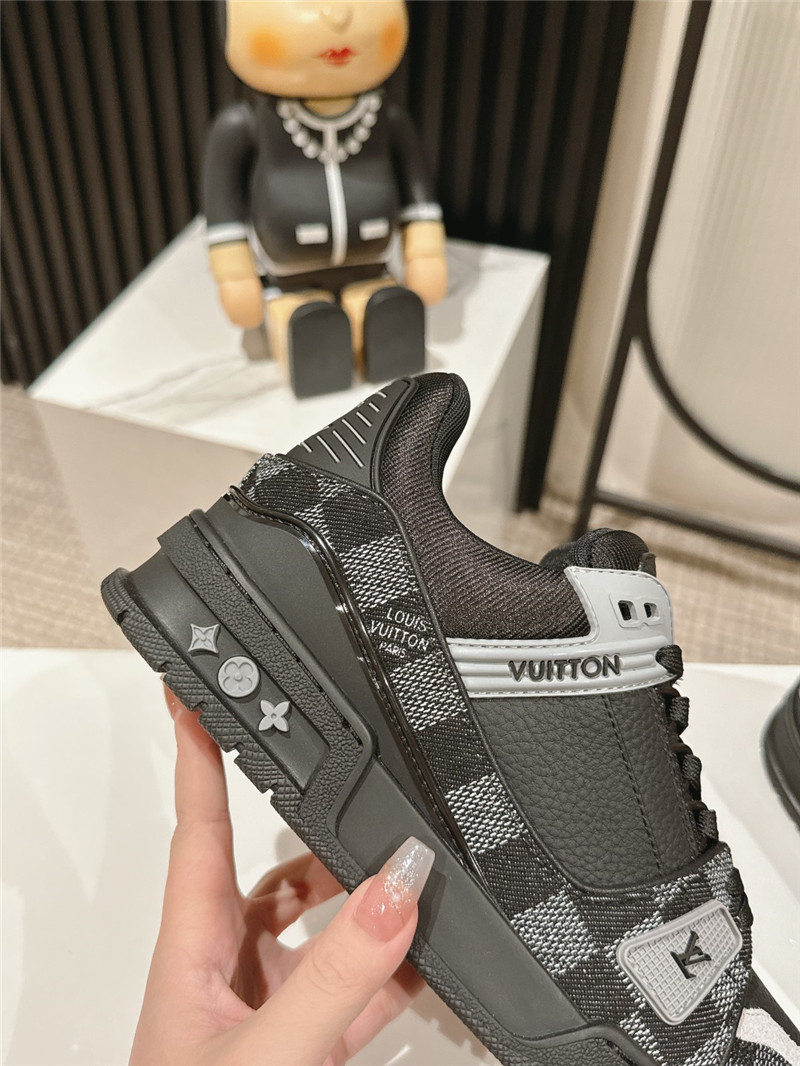 Louis Vuitton LV Trainer Sneakers in Black Denim