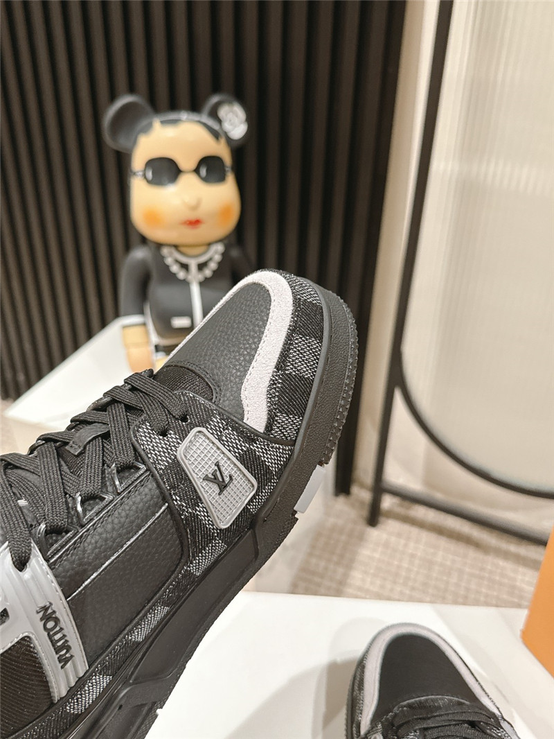 Louis Vuitton LV Trainer Sneakers in Black Denim