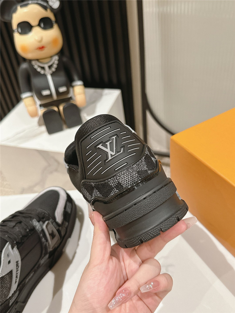 Louis Vuitton LV Trainer Sneakers in Black Denim