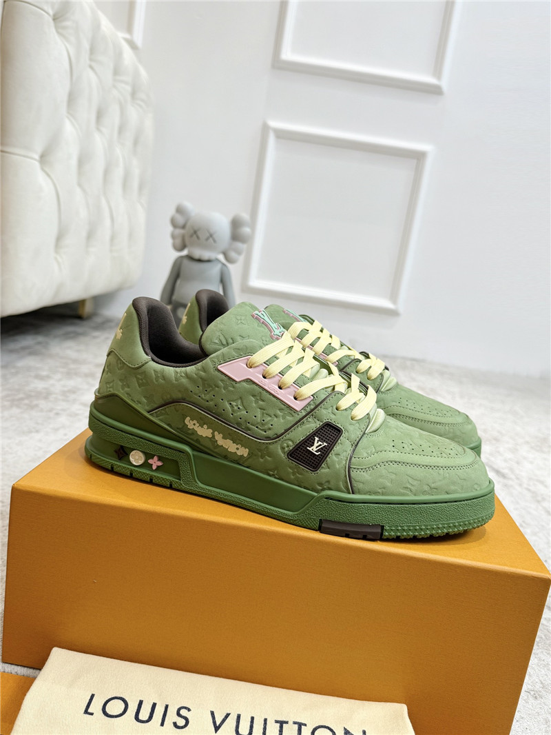 l0vis Vvtt0n green and brown sneakers for women