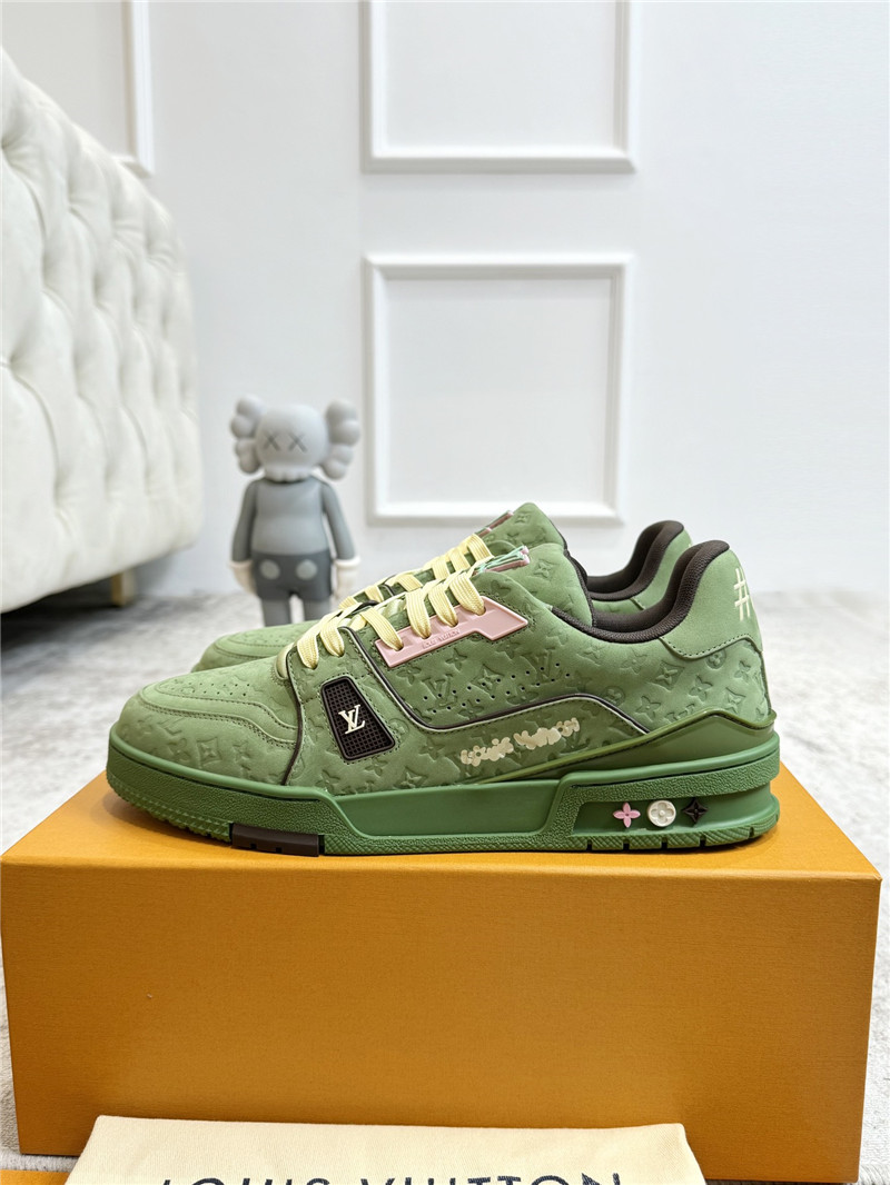 l0vis Vvtt0n green and brown sneakers for women
