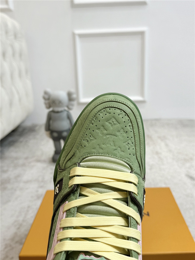 l0vis Vvtt0n green and brown sneakers for women