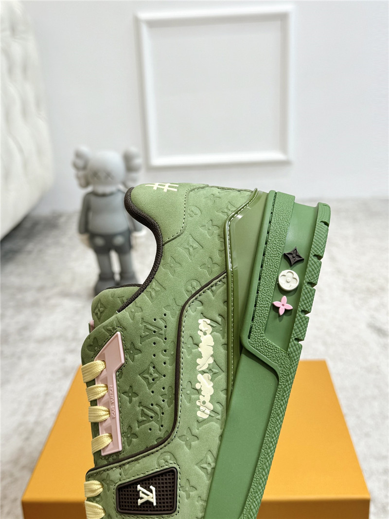 l0vis Vvtt0n green and brown sneakers for women