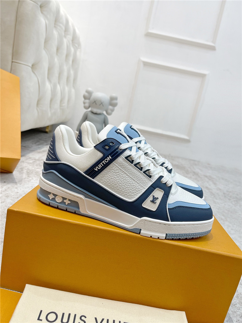 l0vis Vvtt0n blue and white sneakers for women
