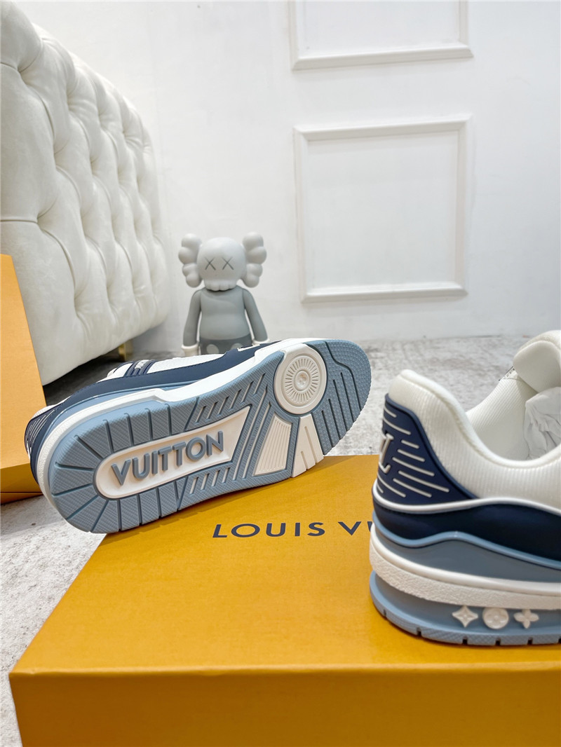 l0vis Vvtt0n blue and white sneakers for women